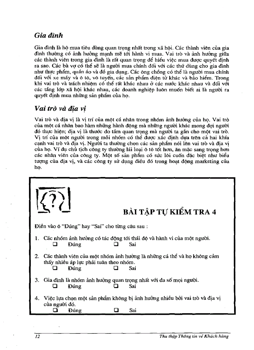 image for page Thu thập thông tin về khách hàng