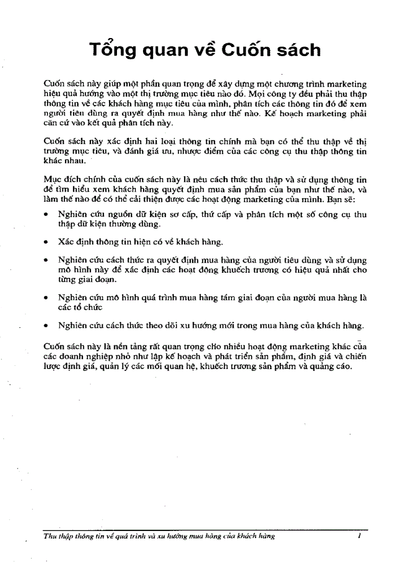 image for page Thu thập thông tin về quá trình và xu hướng mua của khách hàng