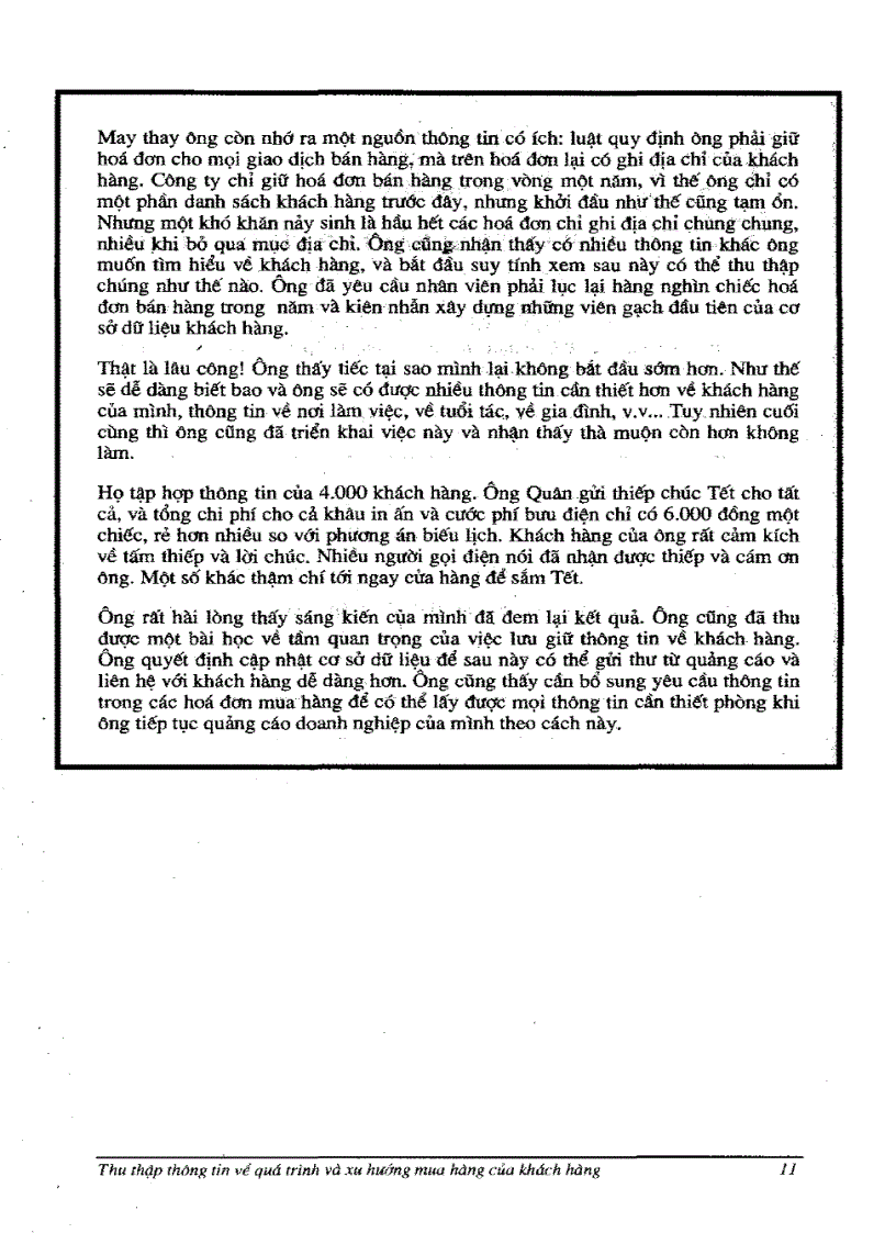 image for page Thu thập thông tin về quá trình và xu hướng mua của khách hàng