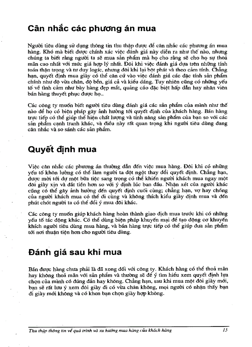 image for page Thu thập thông tin về quá trình và xu hướng mua của khách hàng