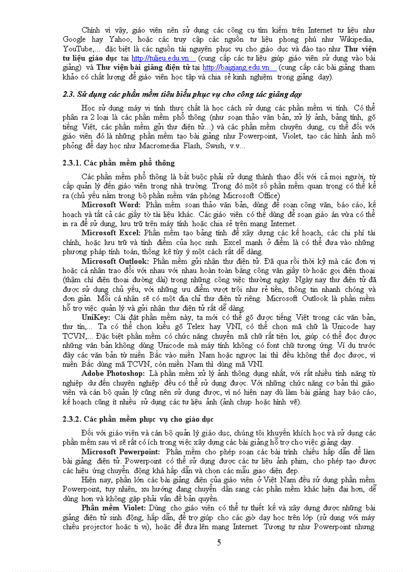 image for page Ứng dụng công nghệ thông tin trong dạy học