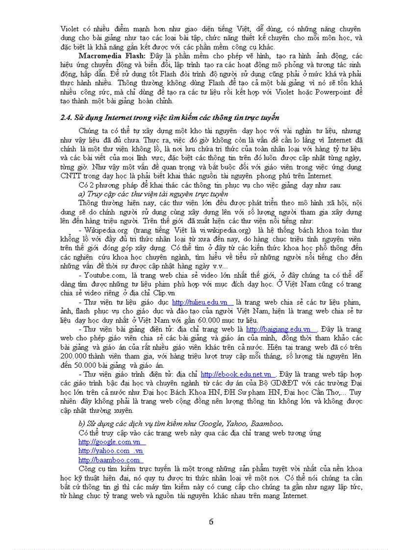 image for page Ứng dụng công nghệ thông tin trong dạy học