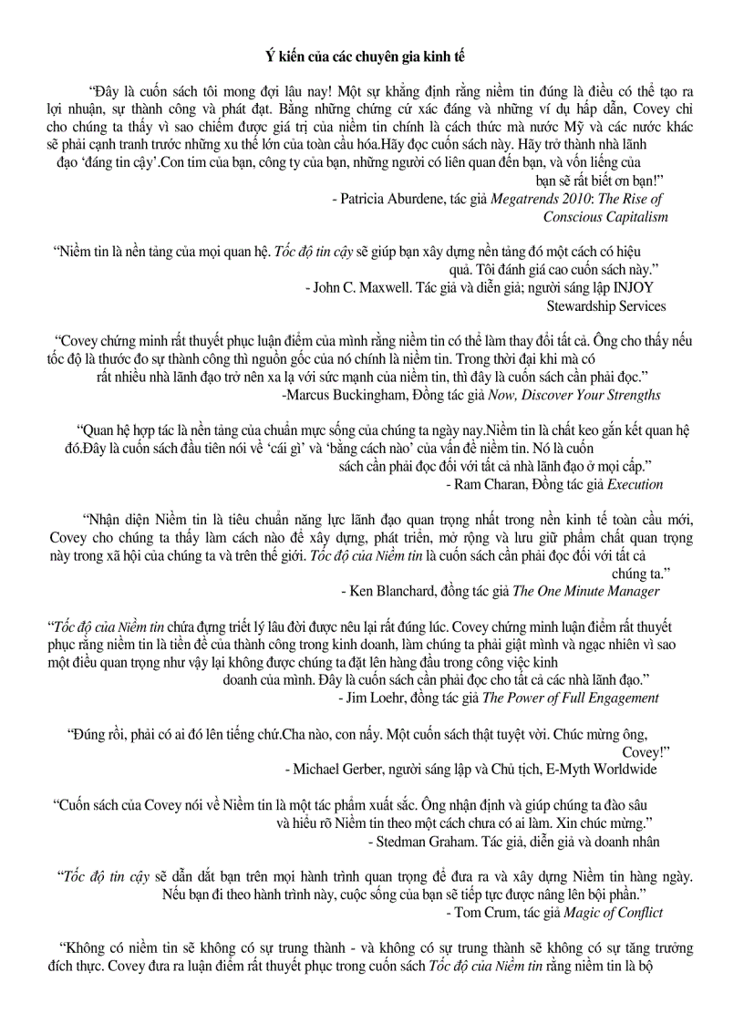 image for page Ebooks Tốc độ của niềm tin The Speed Of Trust