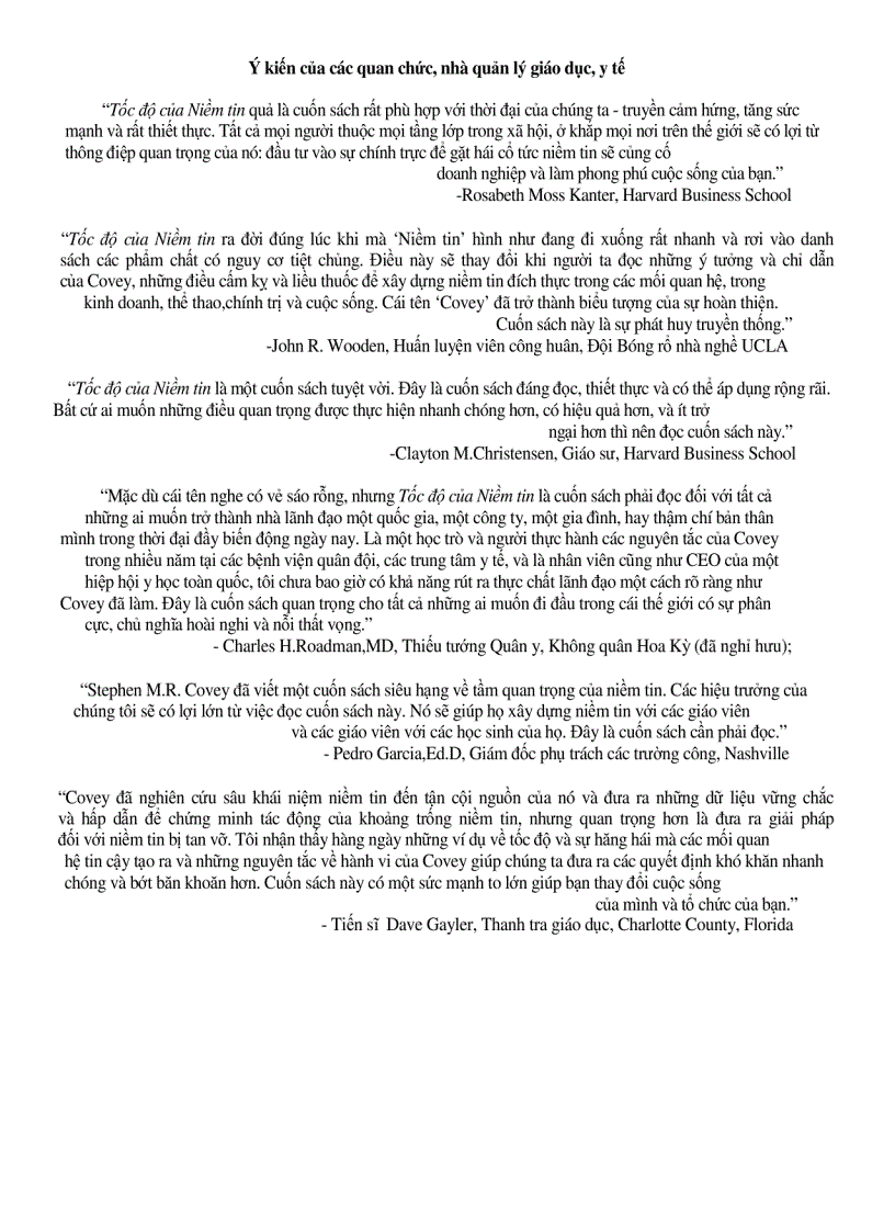 image for page Ebooks Tốc độ của niềm tin The Speed Of Trust