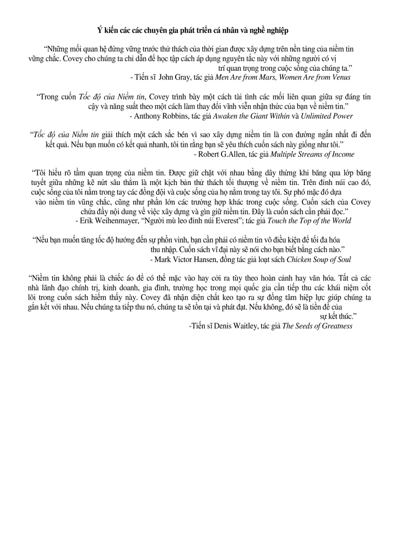 image for page Ebooks Tốc độ của niềm tin The Speed Of Trust