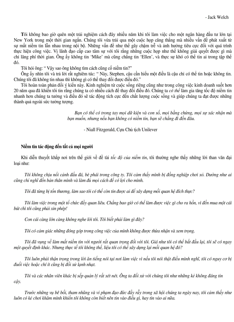 image for page Ebooks Tốc độ của niềm tin The Speed Of Trust