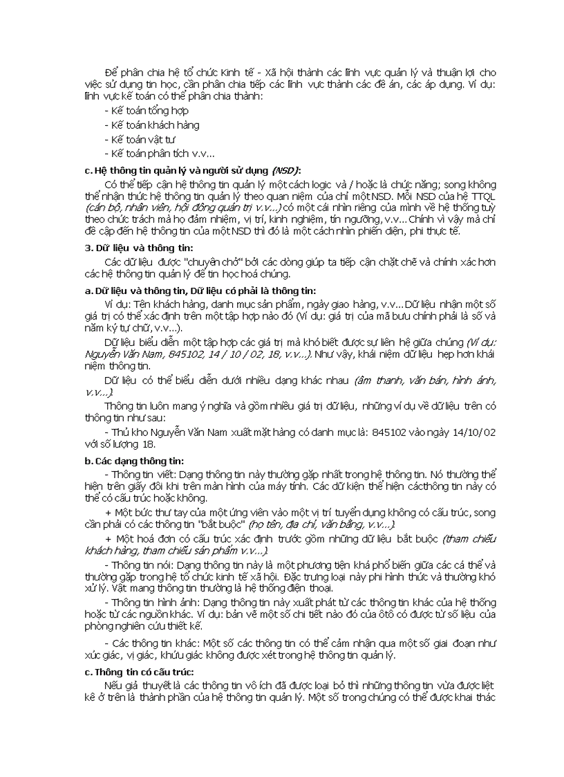 image for page Phân tích thiết kế hệ thống thông tin quản lý