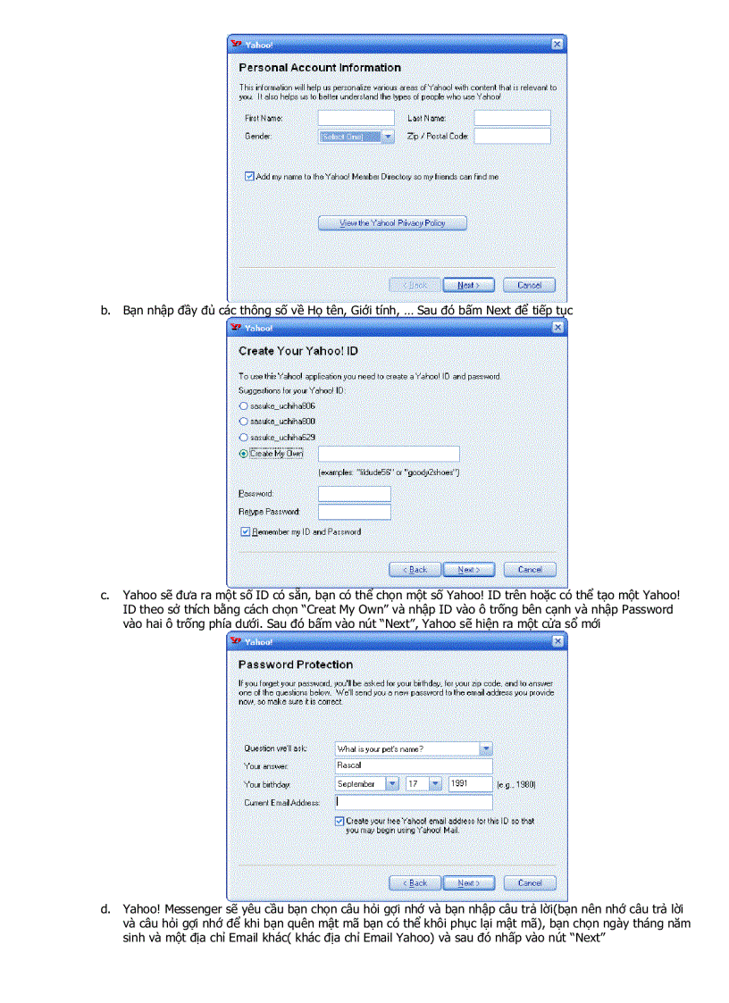 image for page Sổ tay Yahoo