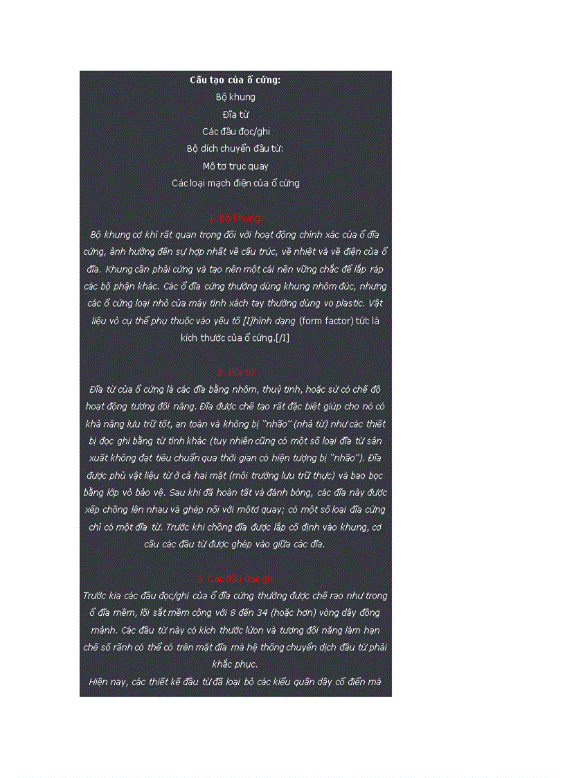 image for page Tổng quan về ổ cứng