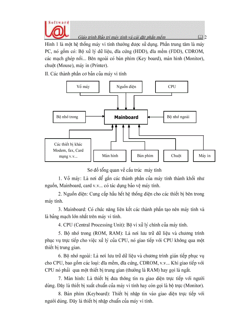 image for page Giáo trình bảo trì máy tính và cài đặt phần mềm