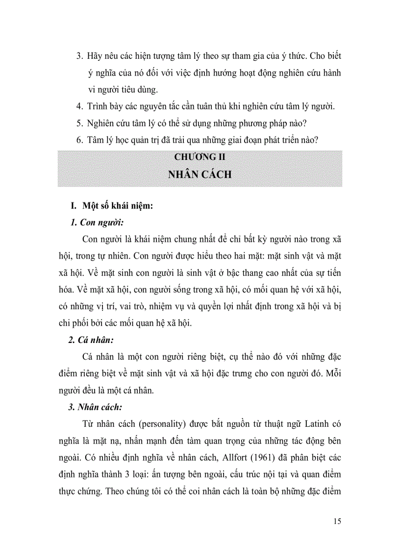 image for page Tâm lý và tâm lý học quản trị