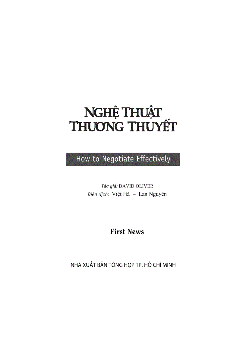 image for page Nghệ thuật thương thuyết trong kinh doanh