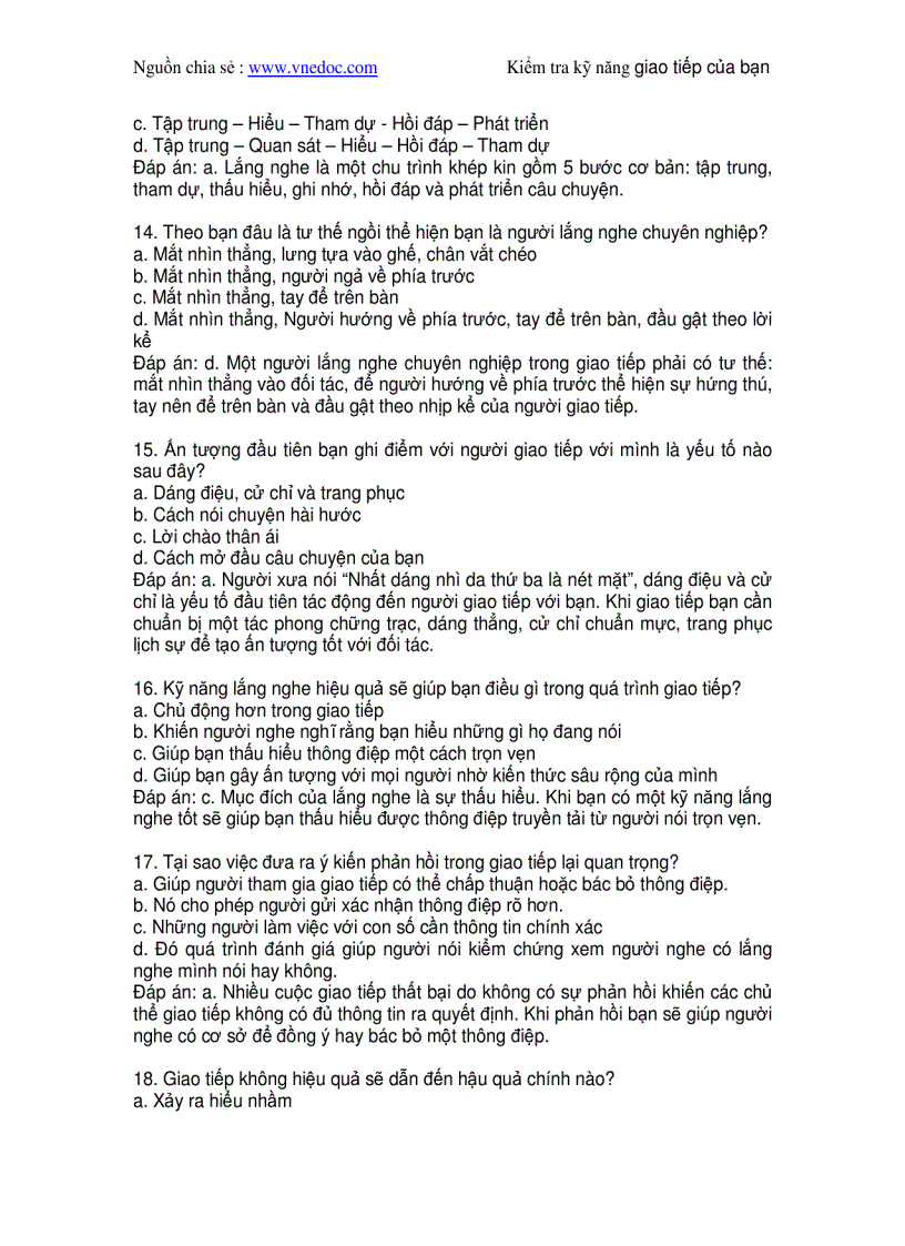 image for page 50 câu hỏi kiểm tra Kỹ năng giao tiếp của bạn