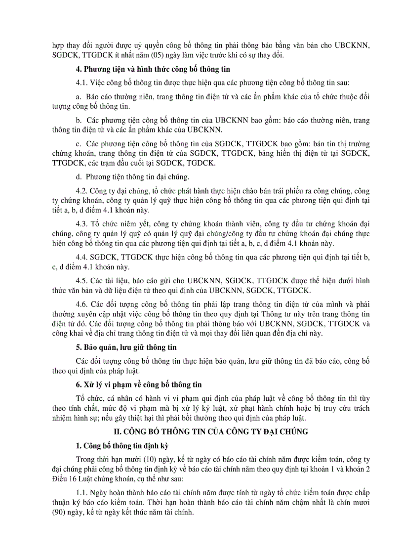 image for page Công bố thông tin trên thị trường chứng khoán