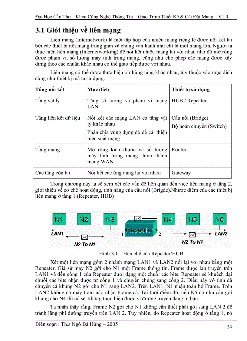 image for page Giáo trình thiết kế và cài đặt mạng