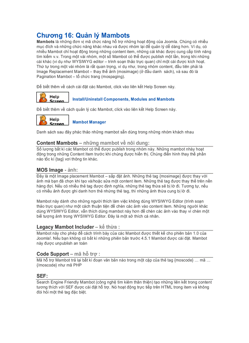 image for page Sổ tay Joomla