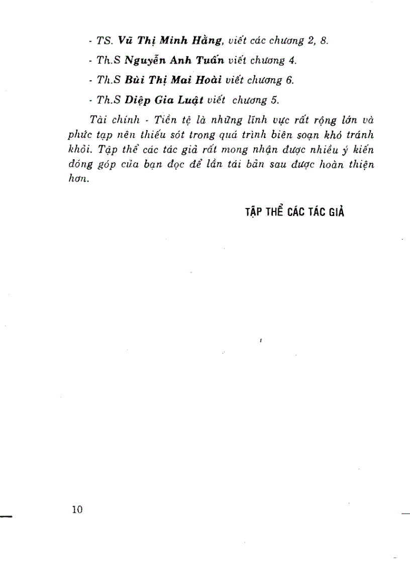 image for page Giáo trình lý thuyết tài chính tiền tệ