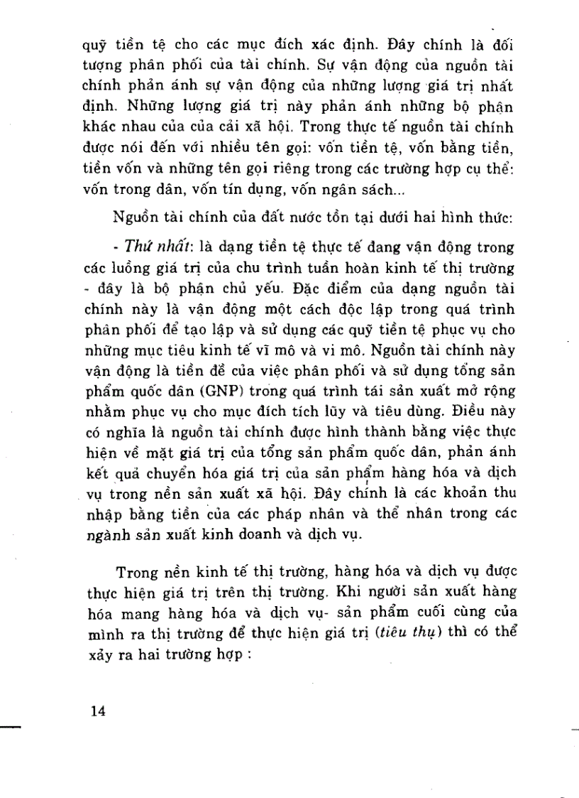 image for page Giáo trình lý thuyết tài chính tiền tệ