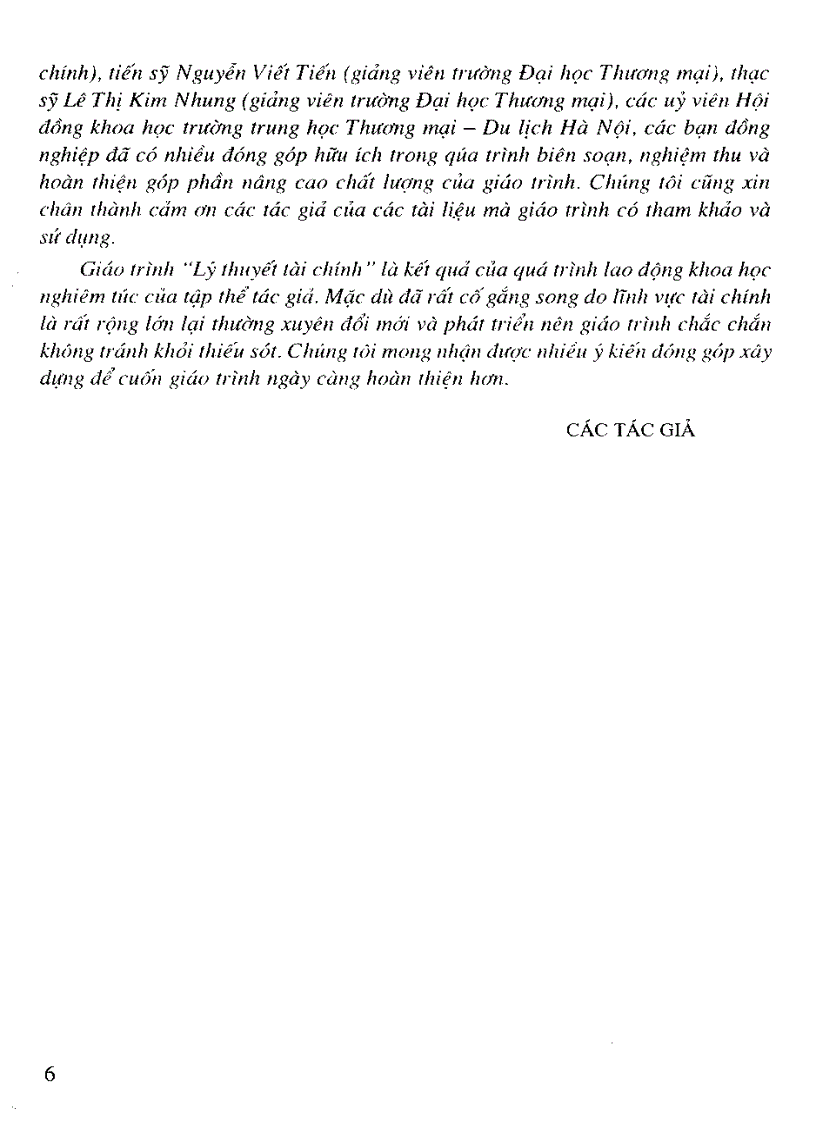 image for page Giáo trình lý thuyết tài chính