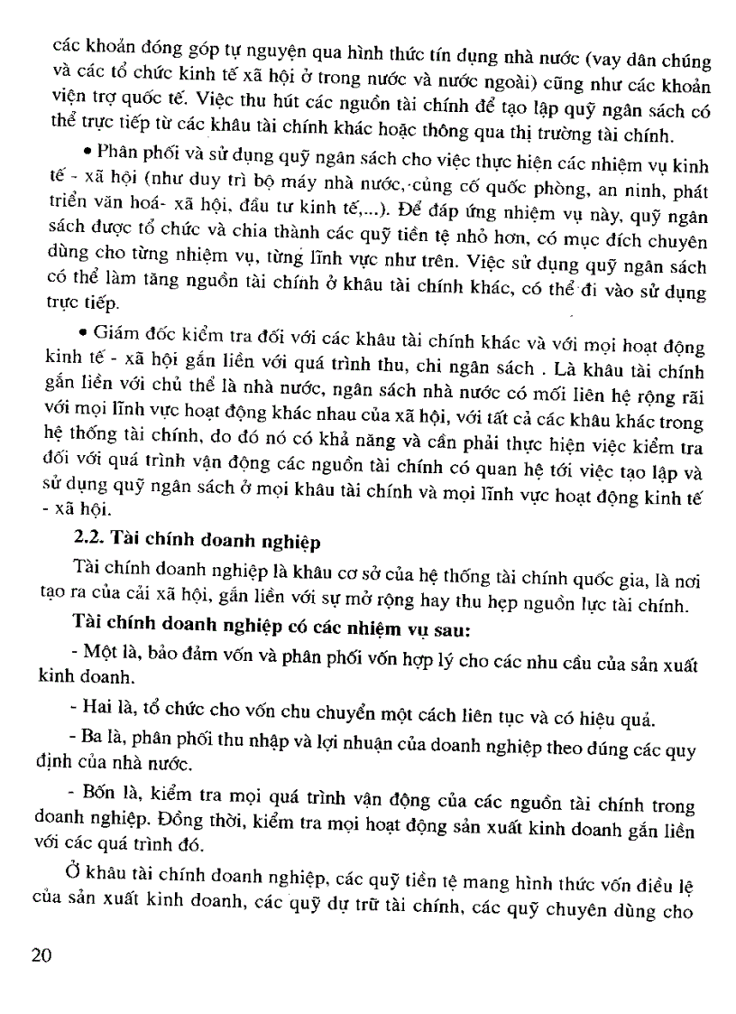 image for page Giáo trình lý thuyết tài chính
