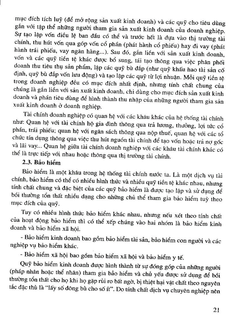 image for page Giáo trình lý thuyết tài chính