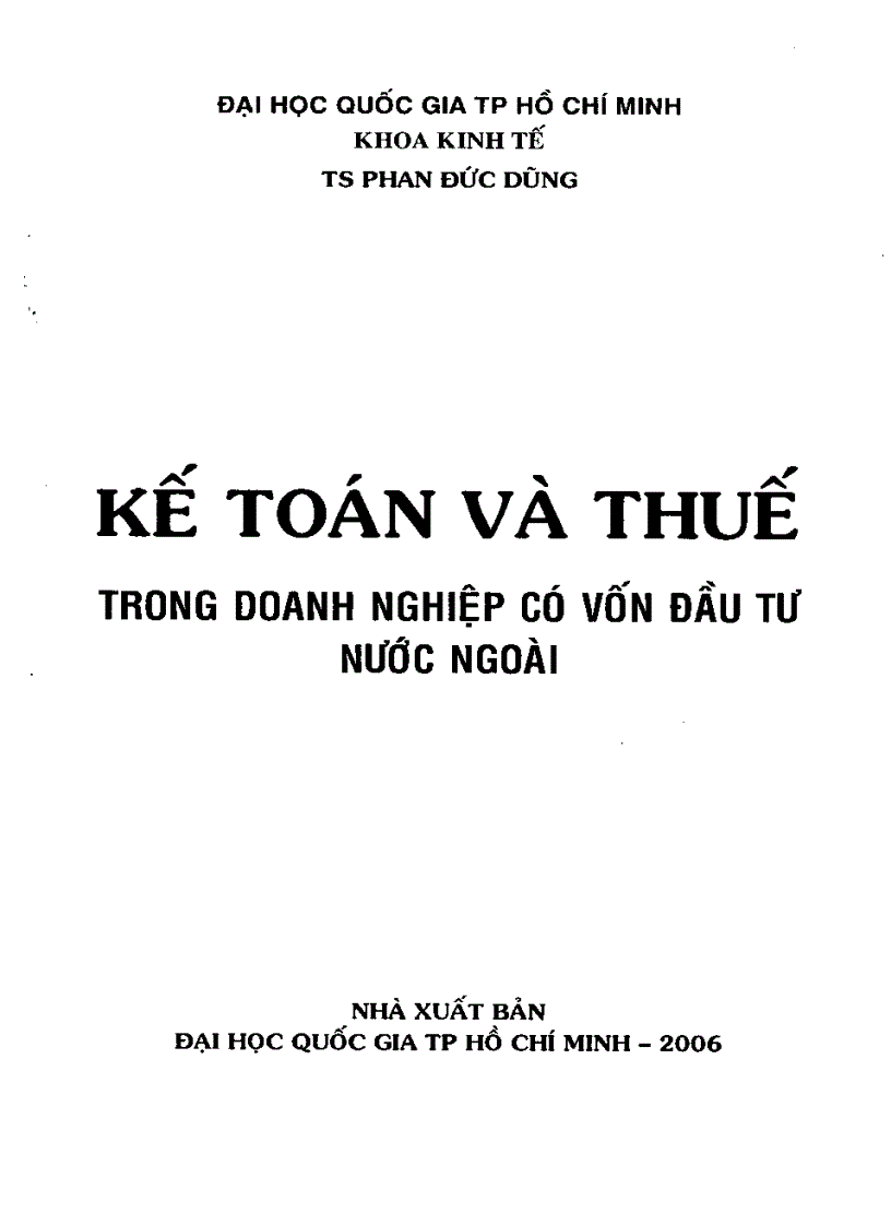 image for page Giáo trình kế toán và thuế trong doanh nghiệp có vốn đầu tư nước ngoài
