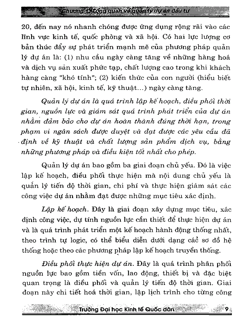 image for page Giáo trình nguyên lý dự án đầu tư