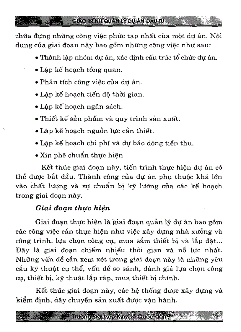 image for page Giáo trình nguyên lý dự án đầu tư