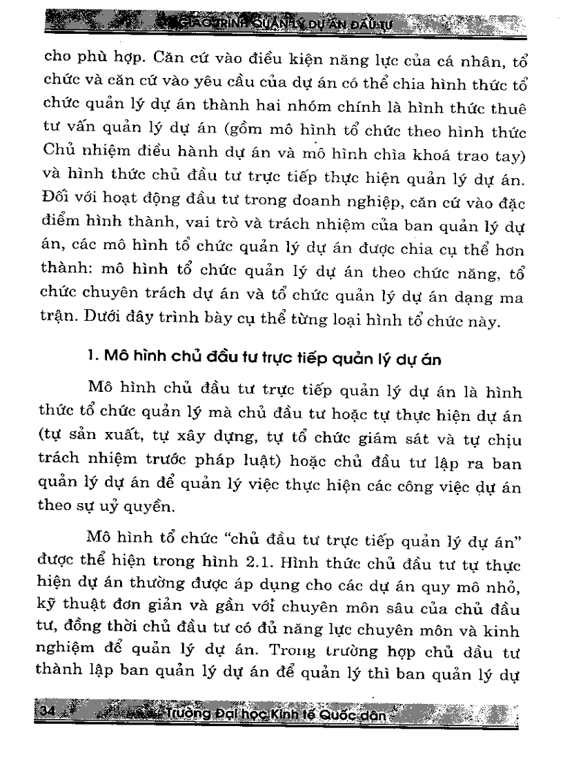 image for page Giáo trình nguyên lý dự án đầu tư
