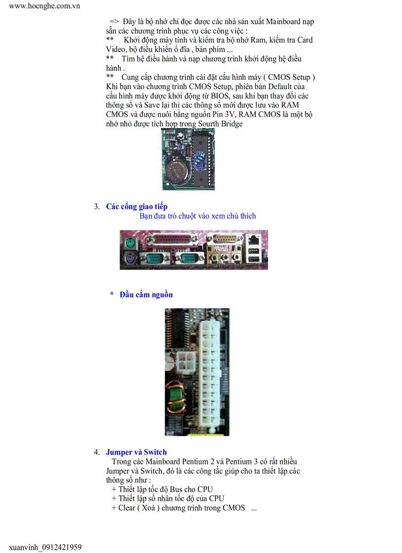 image for page Tìm hiểu các chức năng và xử lý sự cố của Mainboard