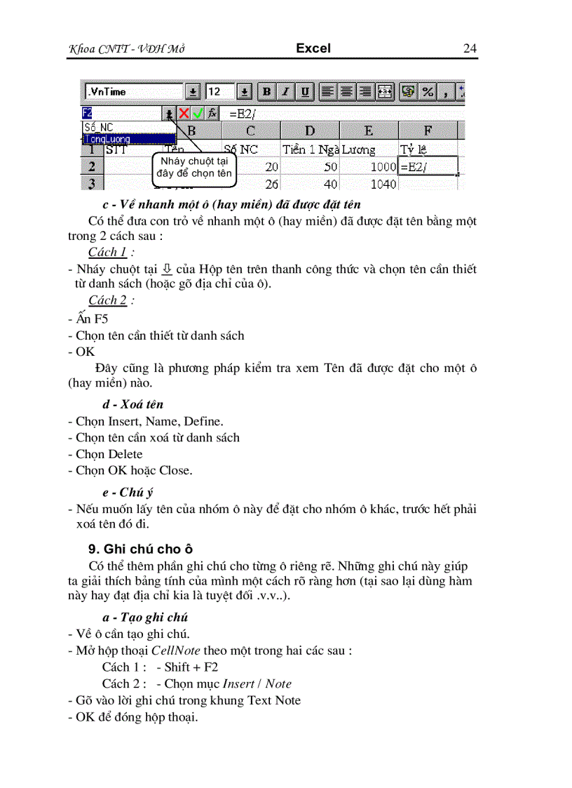 image for page Giáo trình Excel tiếng Việt