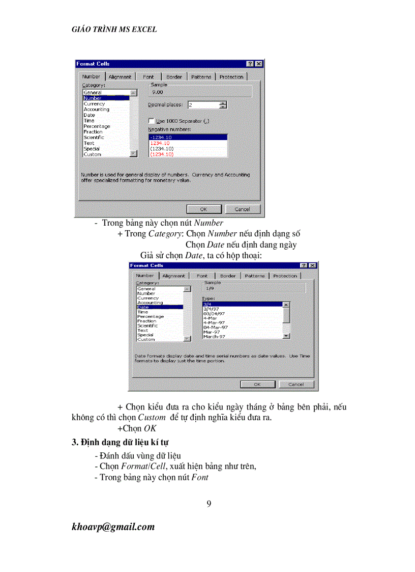 image for page Giáo trình MS Excel