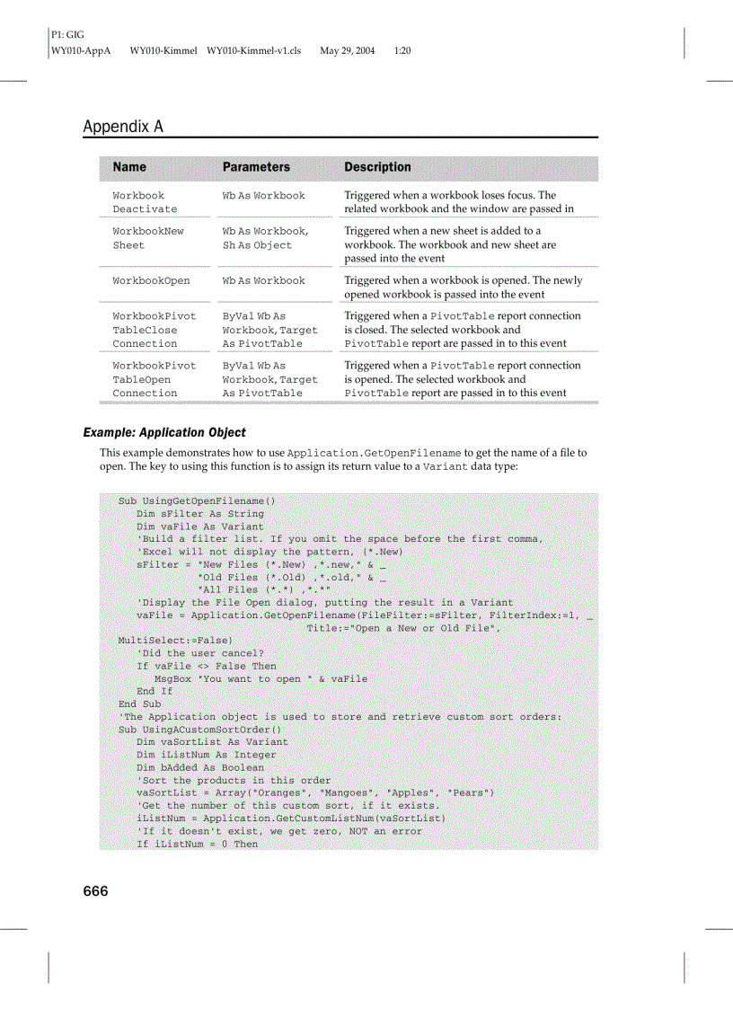 image for page Các đối tượng trong Excel