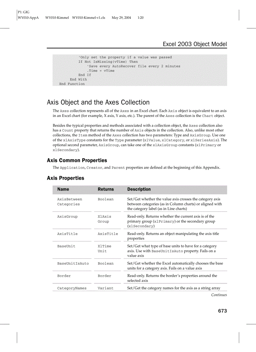 image for page Các đối tượng trong Excel