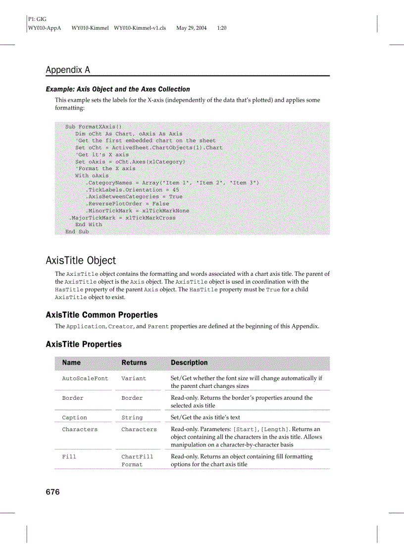 image for page Các đối tượng trong Excel