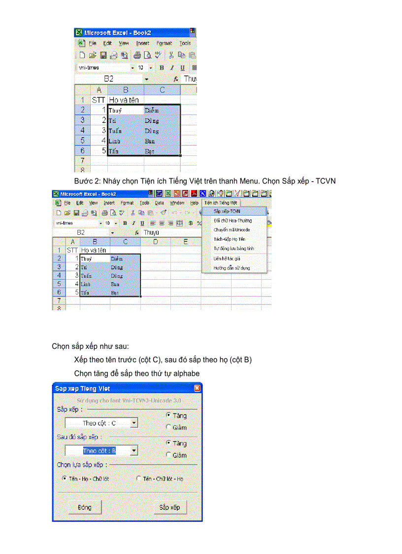 Một số hàm Excel cơ bản