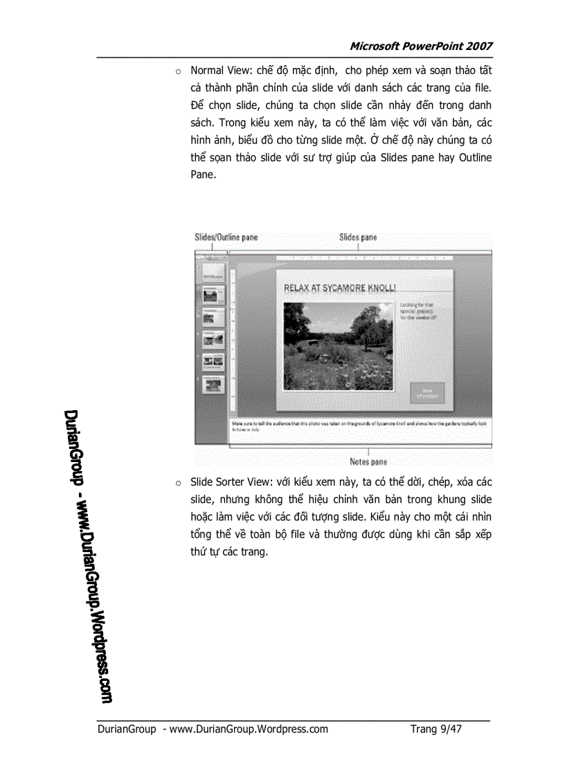 image for page Giáo trình MS PowerPoint 2007