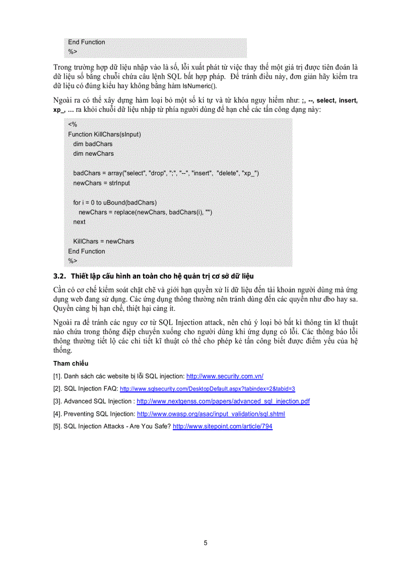 image for page Tấn công bằng SQL Injection Tác hại và phòng tránh