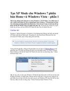 Hướng dẫn cách cài Windows Xp mode trong Windows 7