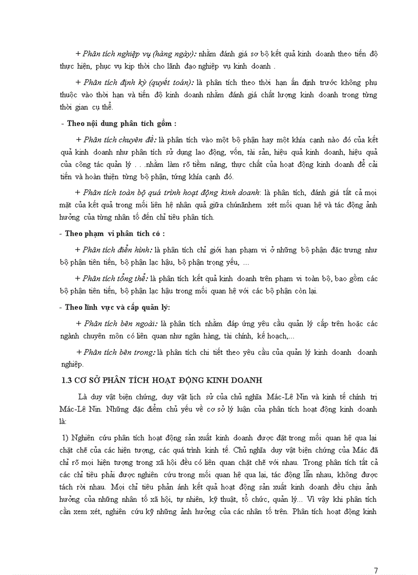 image for page Phân tích hoạt động kinh doanh