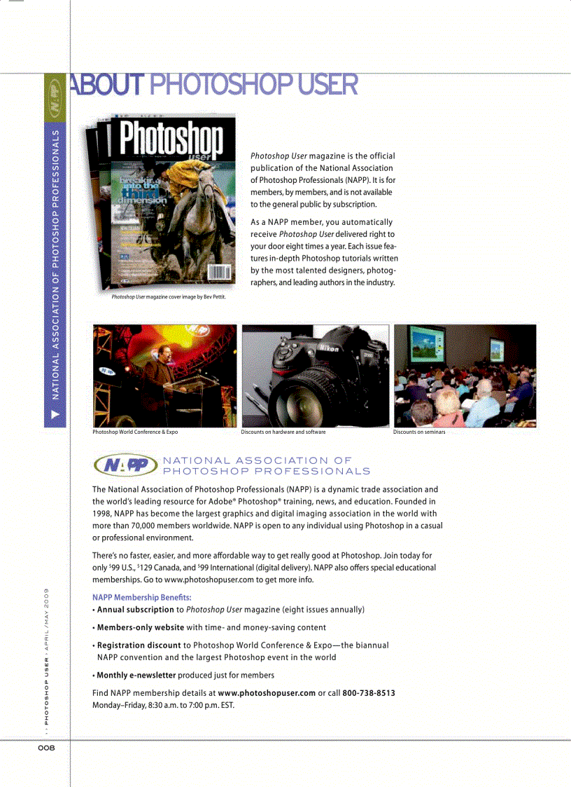 image for page Photoshop User Magazine April 2009