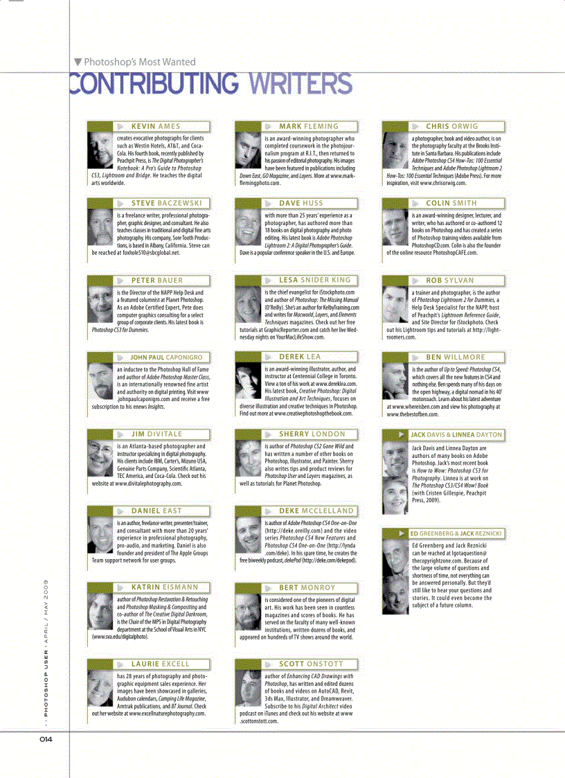 image for page Photoshop User Magazine April 2009