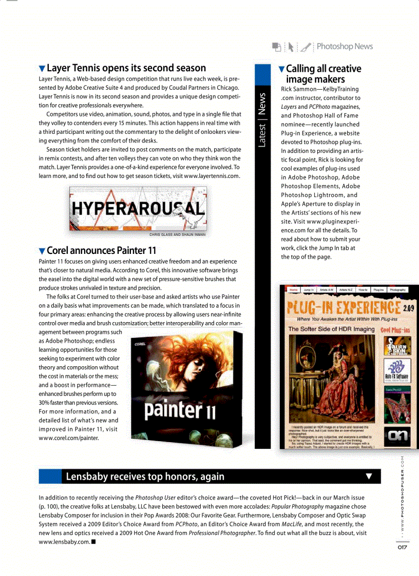 image for page Photoshop User Magazine April 2009