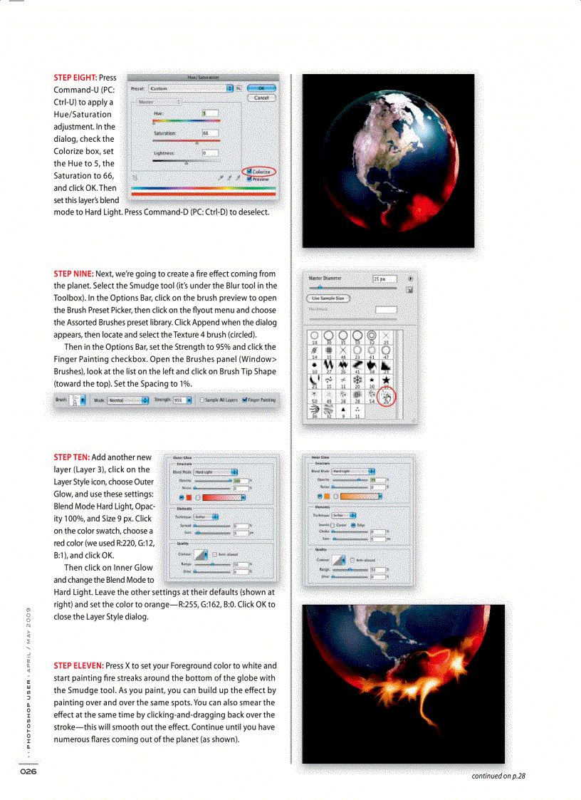 image for page Photoshop User Magazine April 2009