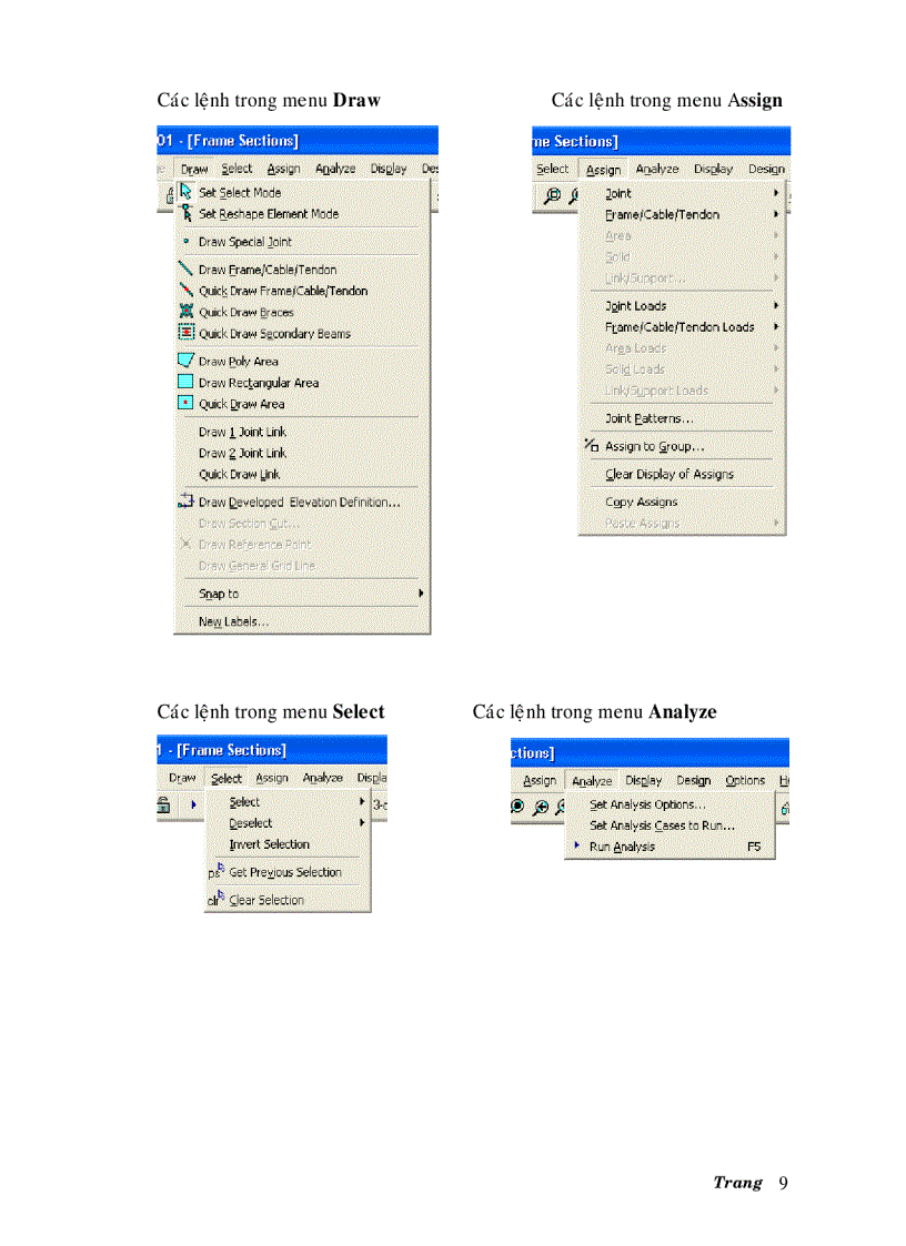 image for page Sử dụng SAP2000 v9 03