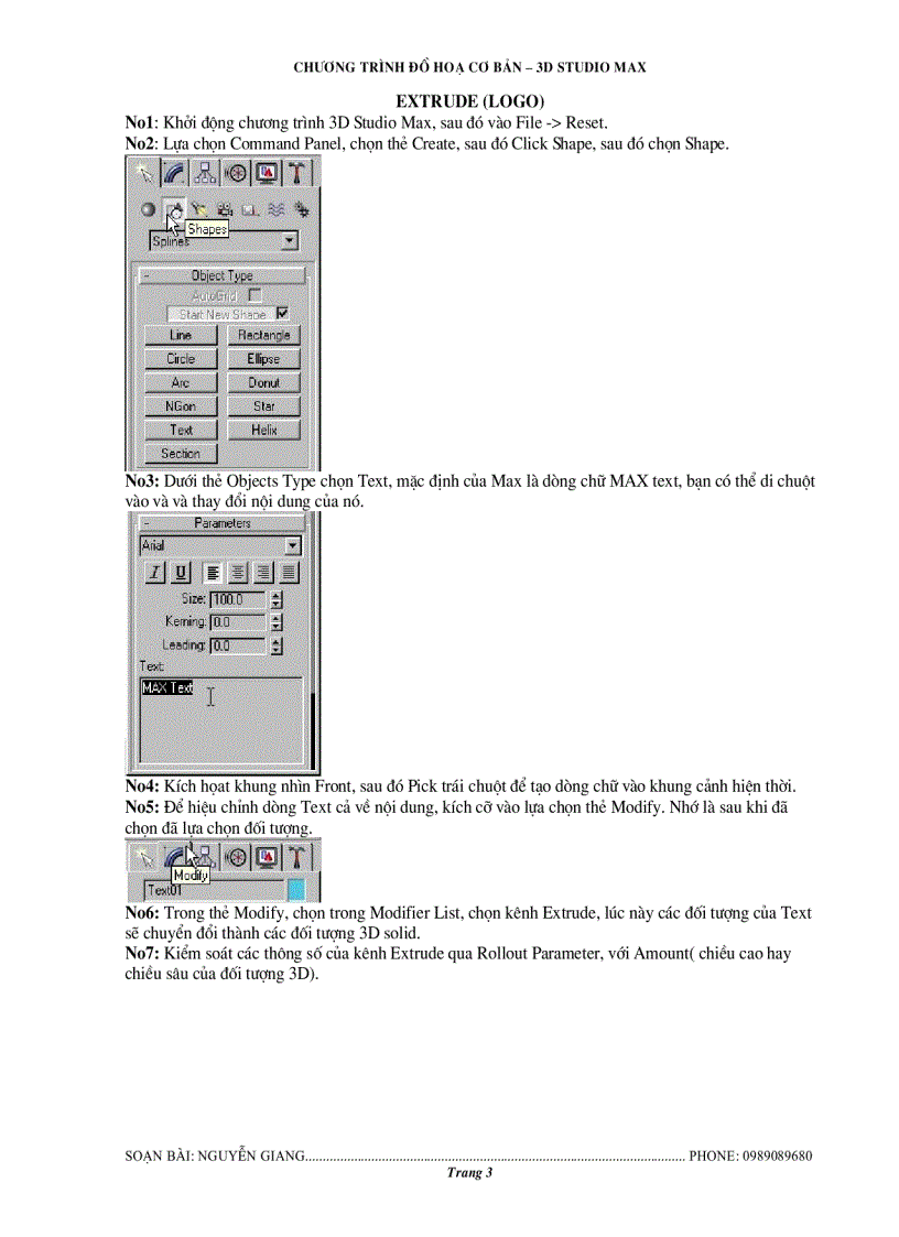 image for page Học 3D Max