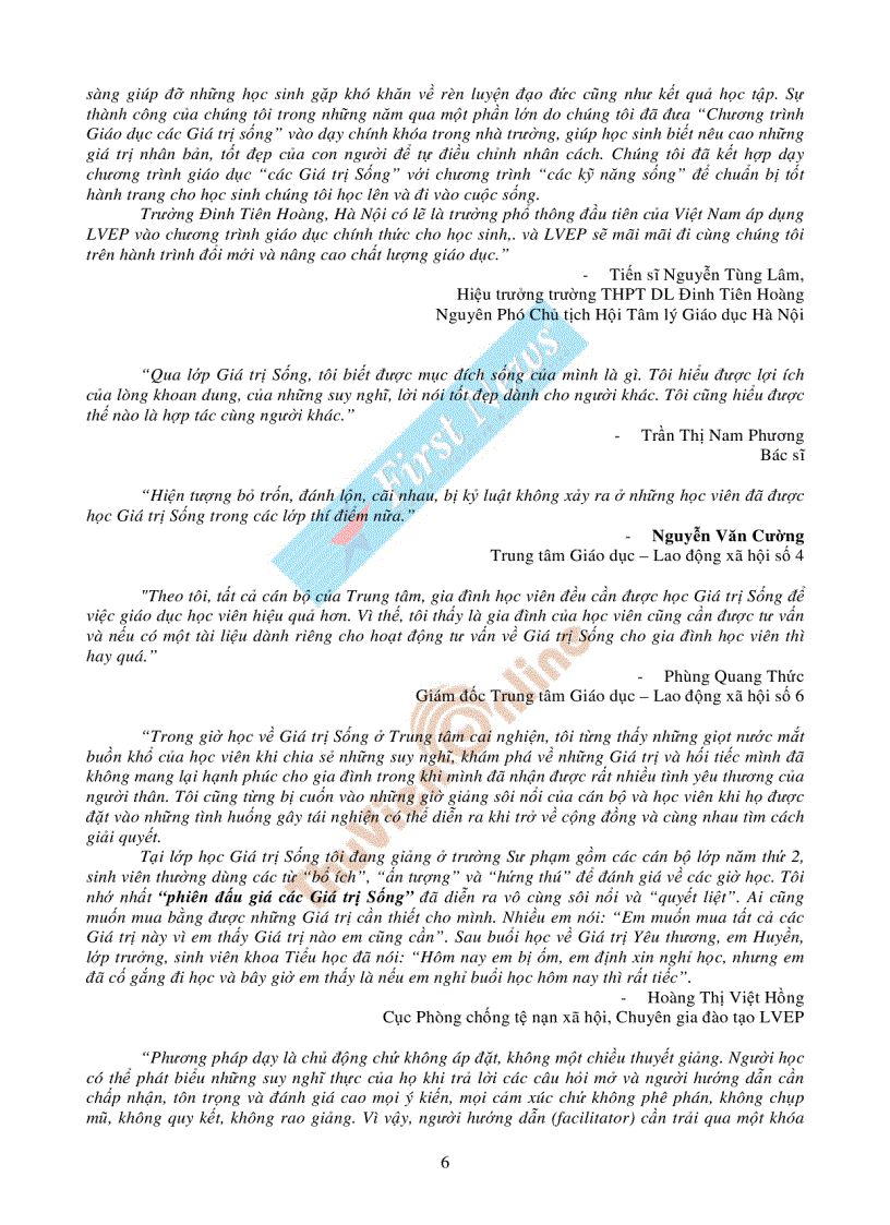 image for page Những giá trị sống cho tuổi trẻ