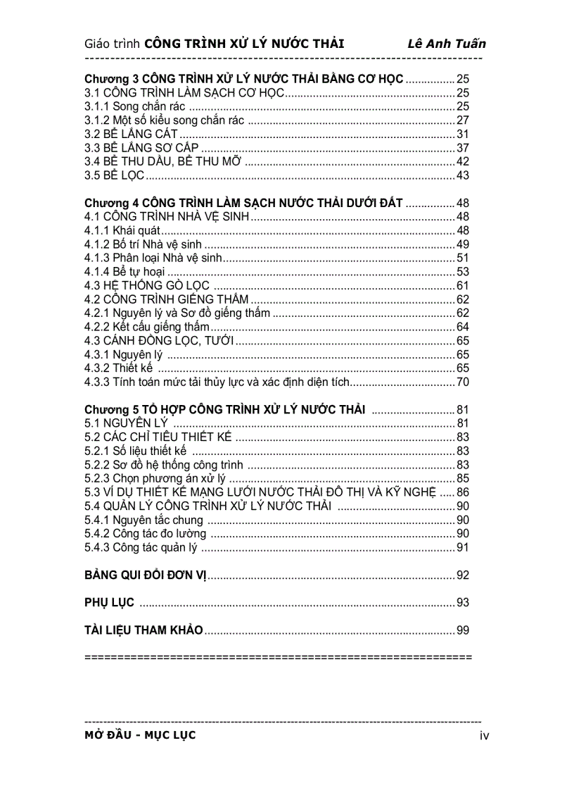 image for page Bài giảng Hệ thống công trình xử lý nước thải