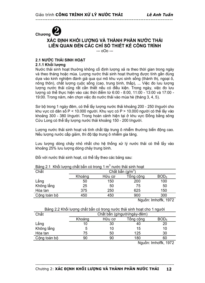 image for page Bài giảng Hệ thống công trình xử lý nước thải