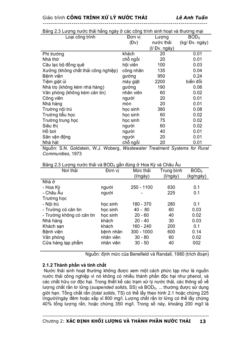 image for page Bài giảng Hệ thống công trình xử lý nước thải